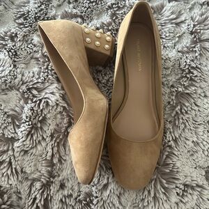Brand new suede heels